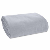 Mäkká deka šedá POLAR na posteľ 150x200 cm fleecový prehoz teplá strieborná
