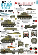 Star Decals 35-C1077 1/35 POLSKIE CZOŁGI WE WŁOSZECH 1943-45