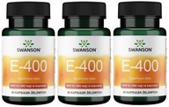 Swanson Vitamín E 400IU Zdravá pokožka Mladosť Cholesterol Vývoj plodu