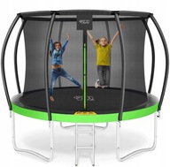 TRAMPOLINA OGRODOWA DLA DZIECI DO OGRODU Z SIATKĄ WEWNĘTRZNĄ 8FT 252CM