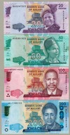 Malawi 20 50 100 200 Kwacha 2014 / 16 4 szt. UNC
