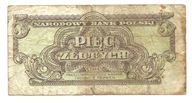 5 złotych 1944 seria BH -owym z obiegu