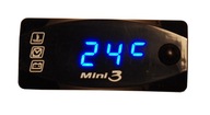 Termometr woltomierz 6-30V zegar wodoodporny 3w1