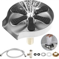 AUTOMATICKÝ ČISTIČ LAHVÍ 360° 9 PROUDŮ OCEL KARTÁČOVANÁ SPOJKA 3/8