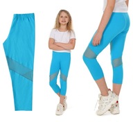 Legginsy Getry Rybaczki 3/4 SIATECZKA r.146 cm Produkt PL