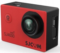 KAMERA SPORTOWA SJCAM SJ4000 WIFI CZERWONA FULL HD WODOODPORNA AKCESORIA