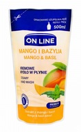 On Line Tekuté mydlo Mango a Bazalka doplnené
