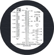 Refraktometer na meranie prevádzkových kvapalín automobilu + AdBlue, SIXTOL