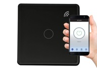 Vypínač jednoduchý WiFi TUYA Smart Home čierny