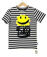 Koszulka T-shirt Bluzka Mimi Paski Buźka Żółta 116 122