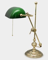 Kabinetová lampa Bankierska 50 cm Nastaviteľná zlatá
