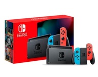 Konsola Nintendo Switch Joy-Con v2 (czerwono-niebieski) Nowy Model 2019 NHS