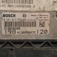 control unit of the engine computer 0281013579 Fiat Bravo II 1.9 JTD
