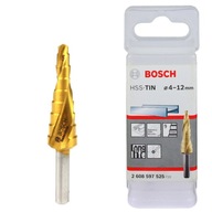 WIERTŁO STOPNIOWE 4-12 mm HSS-TIN BOSCH