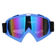 Lyžiarske bezpečnostné okuliare Okuliare vetruodolné modré farebné