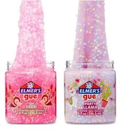 SLIME ELMERS v nádobe, pripravený na použitie, 2 ks fialová a ružová, 2 x 236 ml