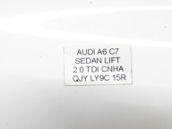 door left rear part left rear. window handle AUDI A6 C7 sedan LY9C
