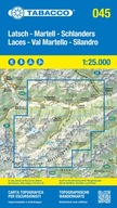 045 Laces Val Martello Silandro mapa TABACCO 2023