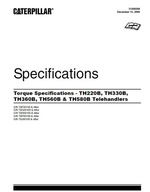 CAT TH220B & TH330B Telehandler Service Manual
