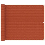 Balkónový paraván oranžový 75x500 cm HDPE