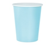 Papierové poháre svetlo modré eko 270ml 14ks
