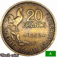 20 FRANKÓW 1952 FRANCJA