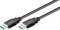 MicroConnect USB3.0 A-A 2m M-M, czarny