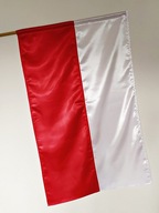 Atłasowa Flaga Polski 92x150cm WYSOKA JAKOŚĆ