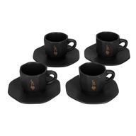 Zestaw czarnych filiżanek do espresso Bialetti 4 szt.