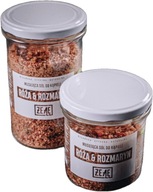 Róża & Rozmaryn. Musująca sól do kąpieli 400g. Domowe SPA relaks odprężenie