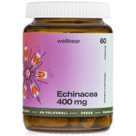 Wellbear Echinacea Purpurová 400 mg Podporuje imunitu 60 kapsúl