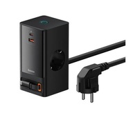 Ładowarka sieciowa biurkowa Baseus PowerCombo 65W USB / USB-C / 2x AC