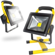 LED LÁMPA HALOGÉN VEZETÉK NÉLKÜLI REFLEKTOR AKKUMULÁTOROS IP65 20W