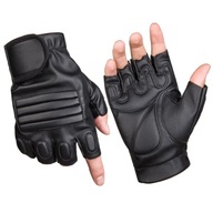 Taktické rukavice Moto rukavice bez prstov kožené pánske ženy