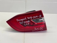 light rear to the bonnet left side Peugeot 308 2 2016