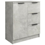 vidaXL Skrinka, sivá betónová, 60x30x70 cm, materiál na báze dreva