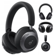CZARNE Słuchawki Bezprzewodowe Nauszne Soundcore Space One Pro ANC