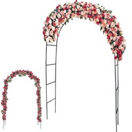 Záhradná pergola na kvety Ruže Oblúk kovový 240cm do popínavých ruží