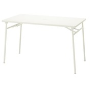 IKEA TORPARO Záhradný stôl biela/skladací 130x74cm