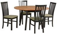 Sada rozkladací stôl OSLO 4 a 4 stoličky MILANO 1 Produkt Poľský farby