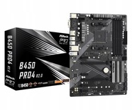 Płyta ASRock B450 Pro4 R2.0 /AMD B450/DDR4/SATA3/M.2 USB3.0/PCIe3.0/AM4/AT