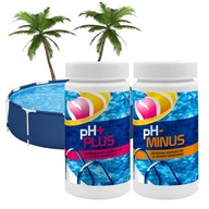 PH- MINUS PH+ PLUS DO BASENU CHEMIA ZESTAW GAMIX REGULUJE pH WODY 1,5+1 Kg