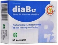 DiaB12 30 kaps VIT B12 KYSELINA LISTOVÁ