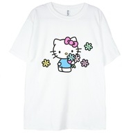 Tričko Hello Kitty kvety mačka tričko 146 152