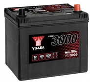 AKUMULATOR YUASA YBX3005 12V 60Ah 500A P+