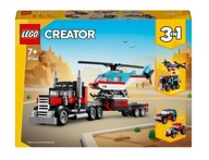 LEGO Creator 31146 Nákladné auto s plošinou a vrtuľníkom