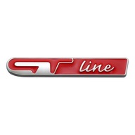czerwony GT Line Emblemat znaczek Naklejki na karoserię Renault 9*1.5cm