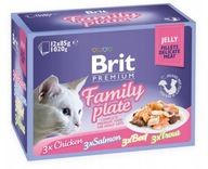 Brit Premium Cat Jelly Fillet Family Plate 12x85g