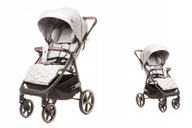 4 BABY Wózek spacerowy STINGER PRO MELANGE LIGHT GREY