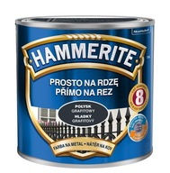 HAMMERITE Farba na hrdzu 2,5L GRAFITOVÁ LESKLÁ